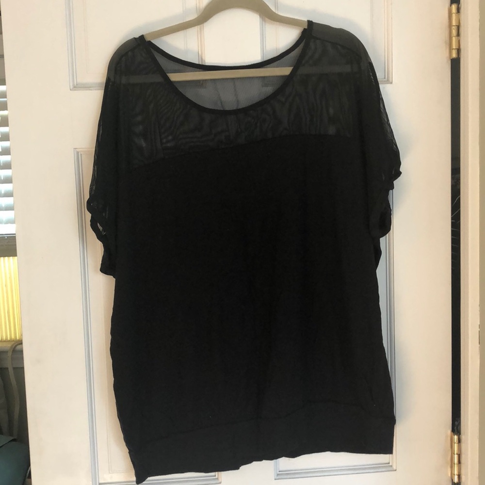 Sheer black T-shirt